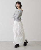 【KASTANE】鈕扣露肩剪裁設計長袖 - 5 colors