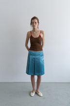 【overdue flair】TEXTURE COMBI SLEEVELESS - 2 colors