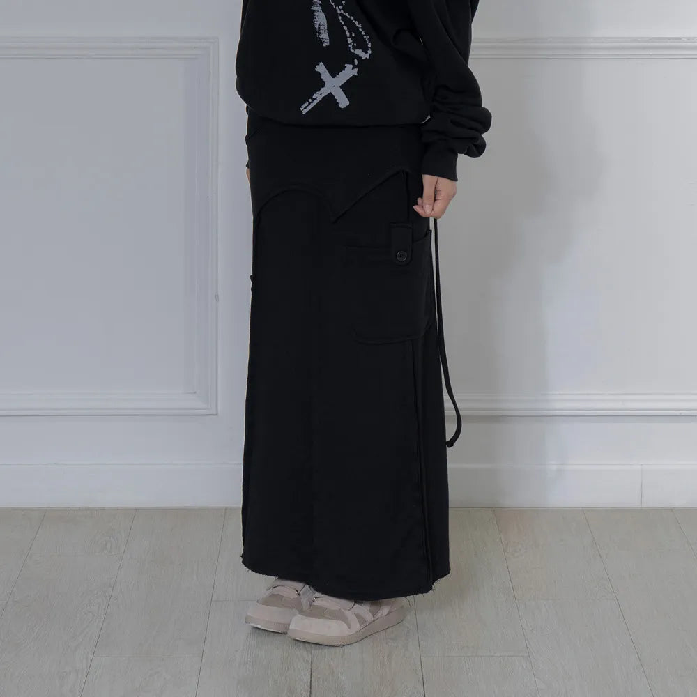 【Fancy Club】OVERLAY MAXI SKIRT - 2 colors