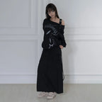 【Fancy Club】OVERLAY MAXI SKIRT - 2 colors