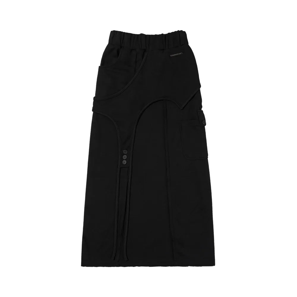 【Fancy Club】OVERLAY MAXI SKIRT - 2 colors