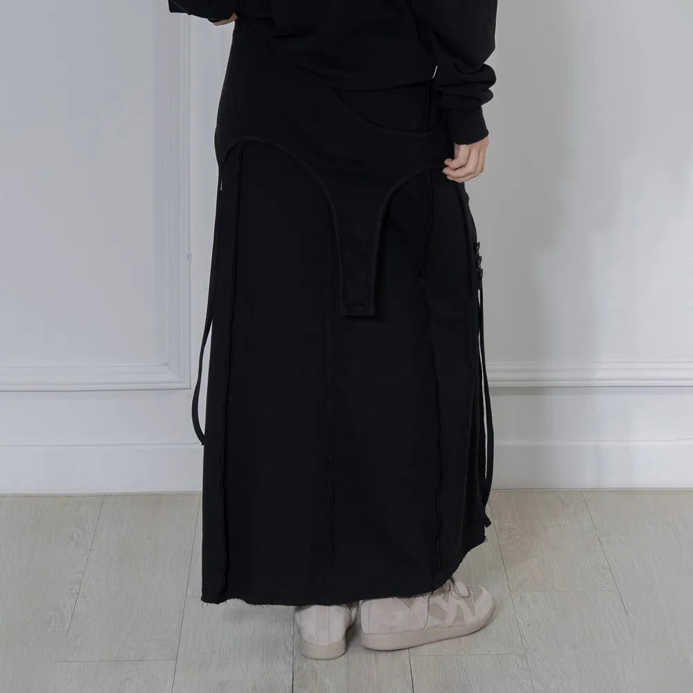 【Fancy Club】OVERLAY MAXI SKIRT - 2 colors