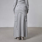 【Fancy Club】OVERLAY MAXI SKIRT - 2 colors