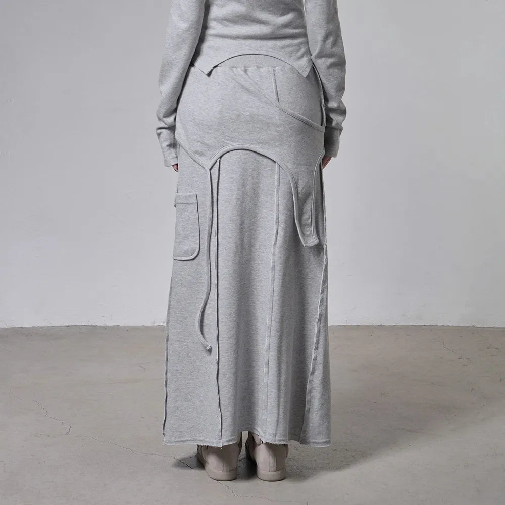 【Fancy Club】OVERLAY MAXI SKIRT - 2 colors