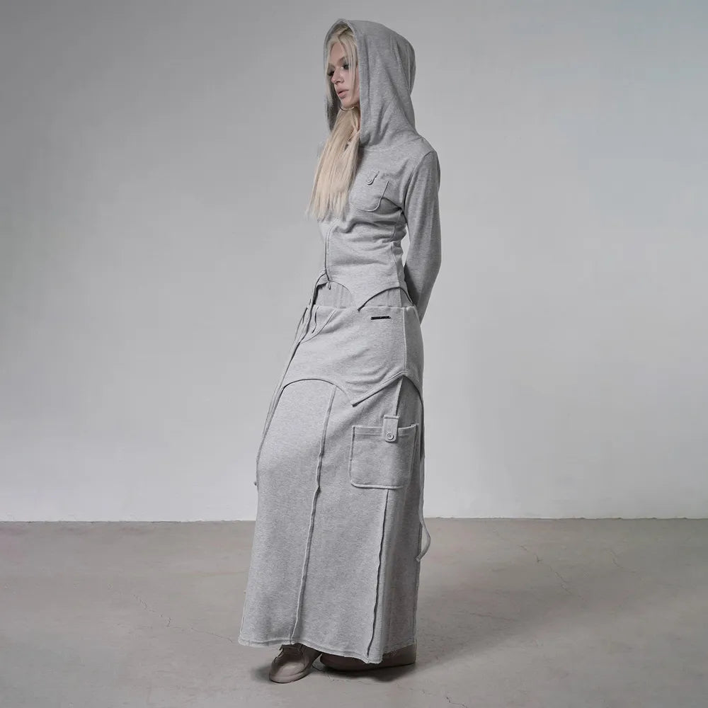 【Fancy Club】OVERLAY MAXI SKIRT - 2 colors
