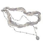 【Flare up】Braided Handmade Necklace [Black / White / Gray]