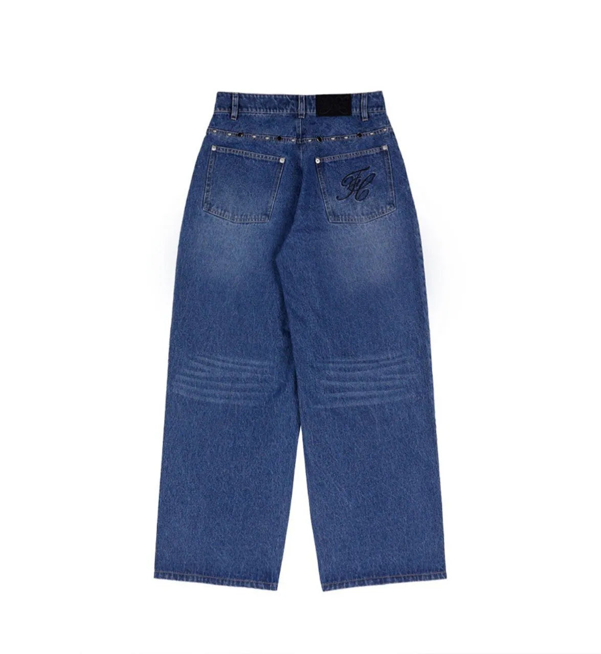 【Fancy Club】BOHEMIAN STUDDED DENIM PANTS