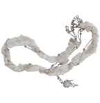 【Flare up】Braided Handmade Necklace [Black / White / Gray]