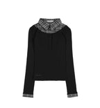 【Fancy Club】SHIRT LAYERED LONG SLEEVE [Gray / Black / Charcoal]