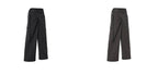 【Flare up】Layered Wrap Trousers [Black / Charcoal]