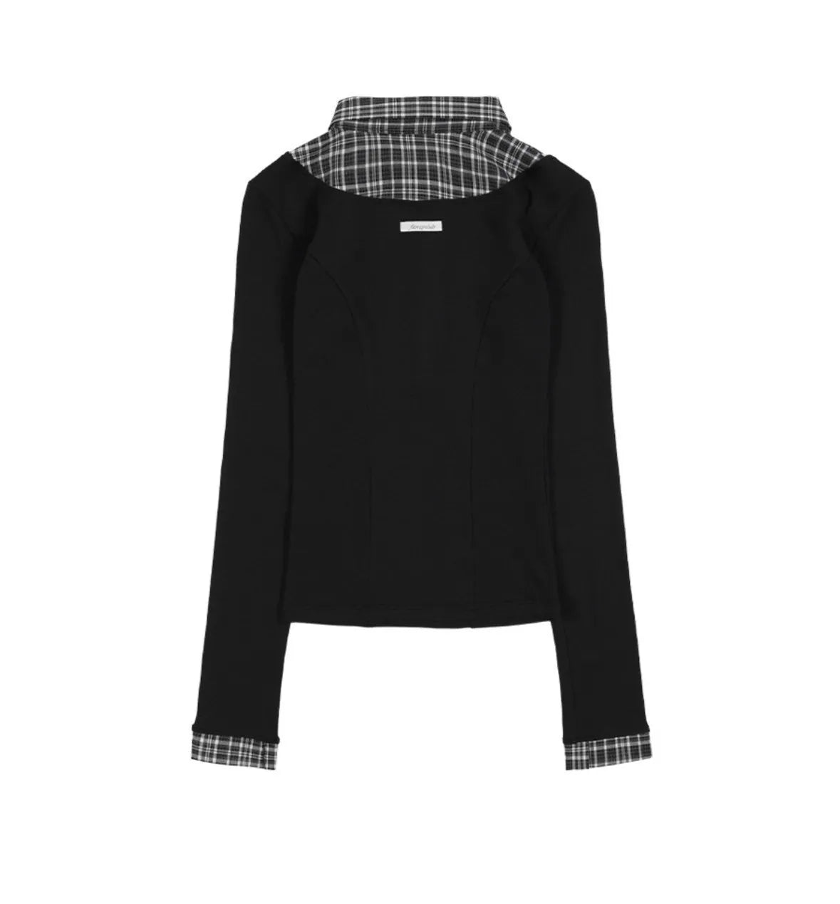 【Fancy Club】SHIRT LAYERED LONG SLEEVE [Gray / Black / Charcoal]