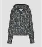 【typeservice】Camo Slim Hoodie [Charcoal]