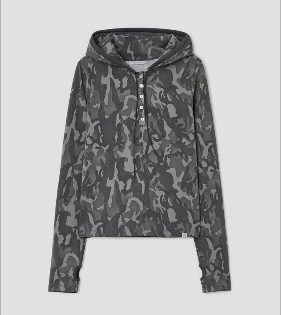 【typeservice】Camo Slim Hoodie [Charcoal]