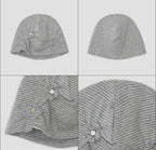 【typeservice】Flower Button Beanie [Gray]