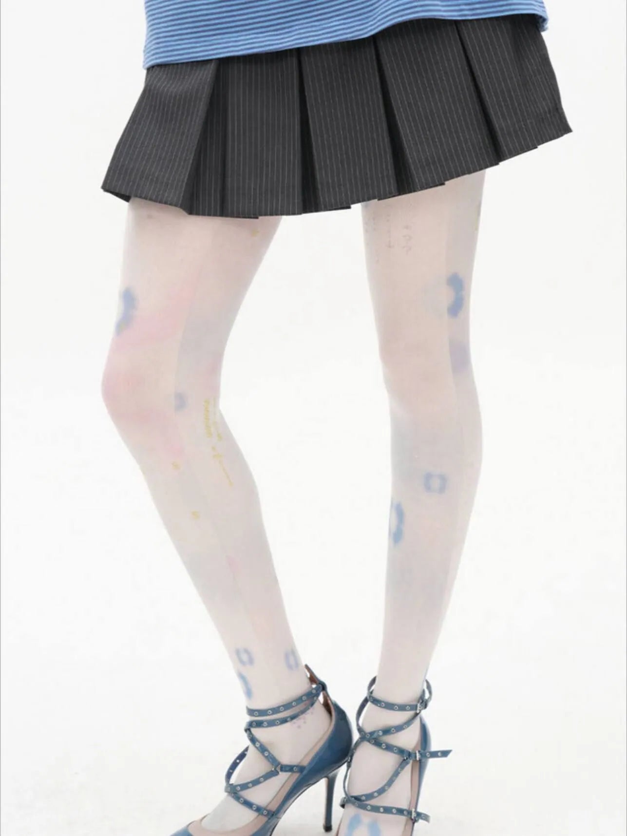 【typeservice】Soft Trace Tights [Pink / Blue]