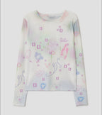【typeservice】Soft Trace Top [Pink / Blue]