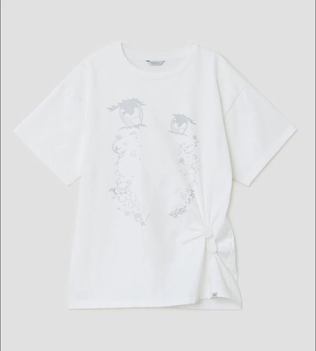 【typeservice】Cry Eyes Half Sleeve Top