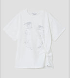 【typeservice】Cry Eyes Half Sleeve Top