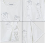 【typeservice】Cry Eyes Half Sleeve Top