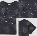 【typeservice】Spray Print Raglan Top [Charcoal]