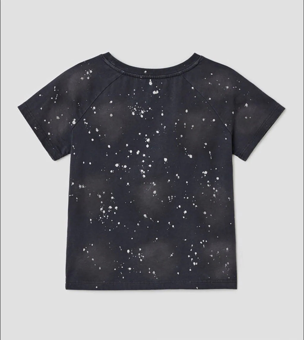 【typeservice】Spray Print Raglan Top [Charcoal]