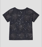 【typeservice】Spray Print Raglan Top [Charcoal]