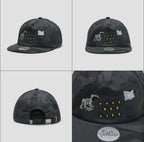 【typeservice】Mini Embroidered Camo Cap [Charcoal]