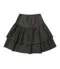 【niceghostclub】lowrise shirring denim skirt [Black / Navy]