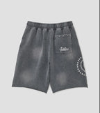 【typeservice】 Washed Hotfix Shorts [Charcoal]