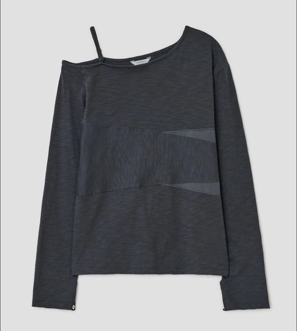 【typeservice】Panel Mesh Top [Charcoal]