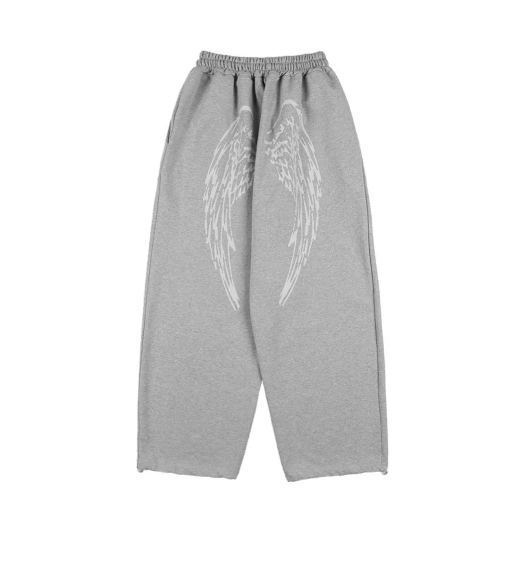 【Fancy Club】 ANGEL VINTAGE SWEATPANTS [Black / Blue / Gray / Pink]