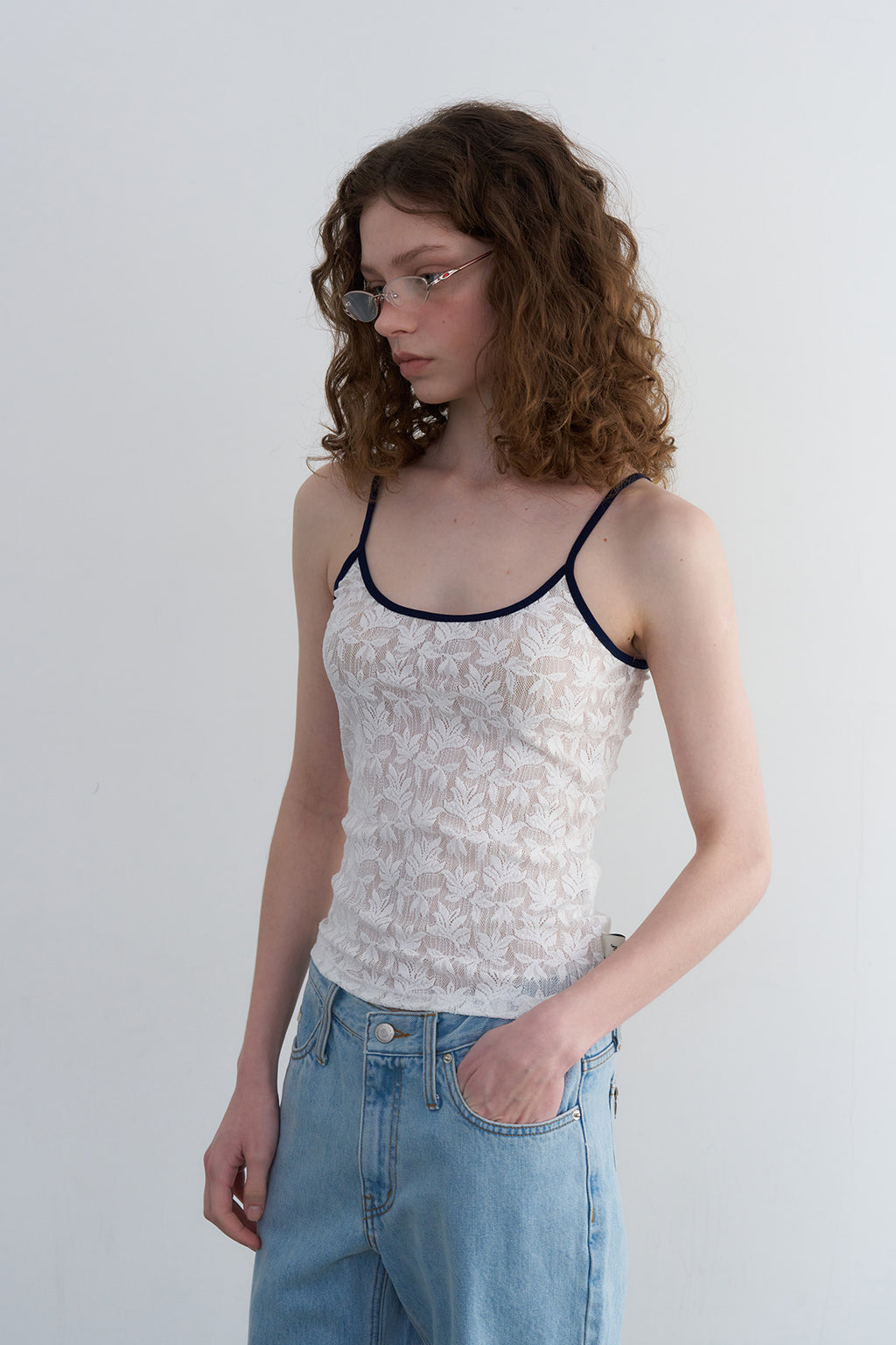 【overdue flair】TEXTURE COMBI SLEEVELESS - 2 colors