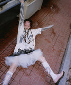 【好鬼俱樂部】 ghost angels lace hem line big big tee