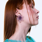【NFF】muse flower earrings - purple