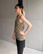 【mschief】TWIST DRAPED SLEEVELESS - 3 colors