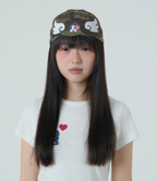【aeae】AE SYMBOL ANGEL WING CAP [ CAMO / GREY ]