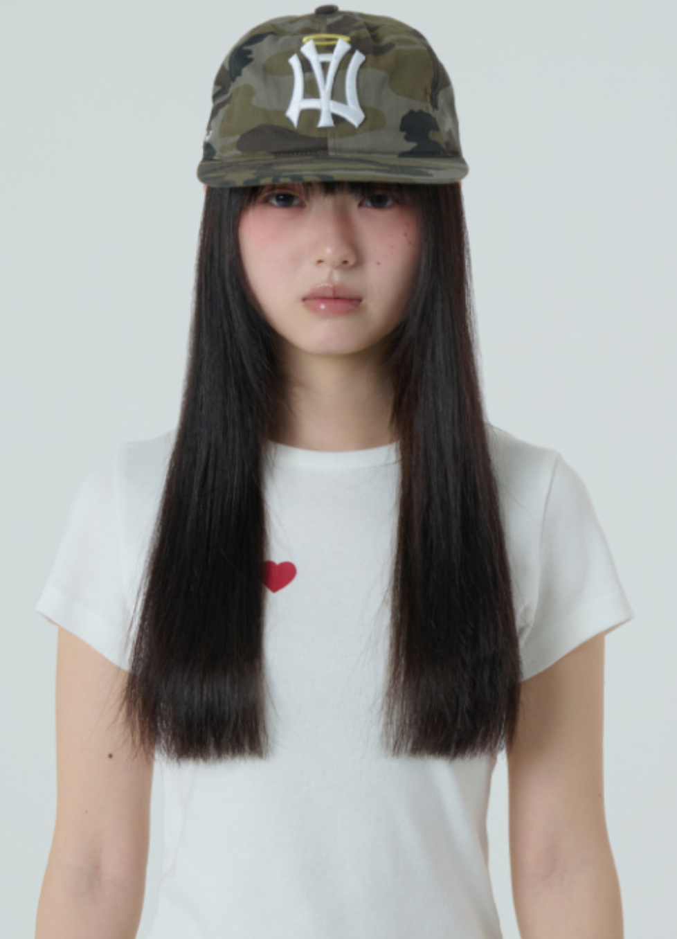 【aeae】AE SYMBOL ANGEL WING CAP [ CAMO / GREY ]