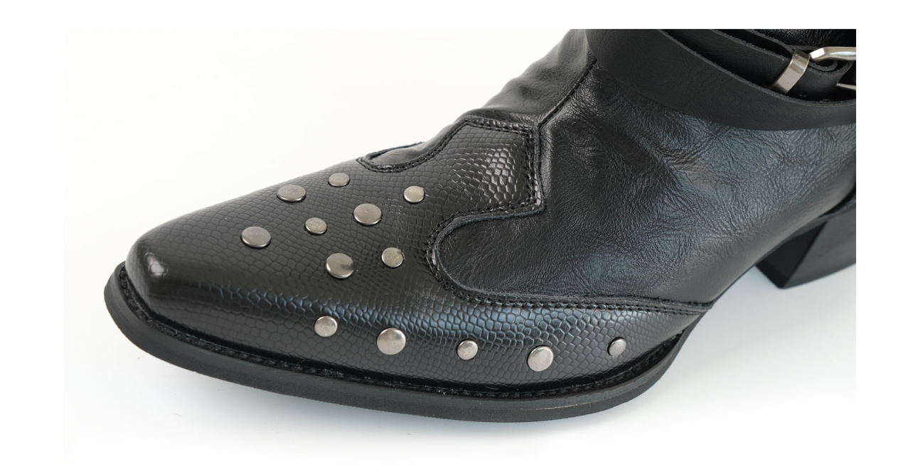 【jakana】MOOREYU ATELIER BUCKLE SHORT ANKLE BOOTS