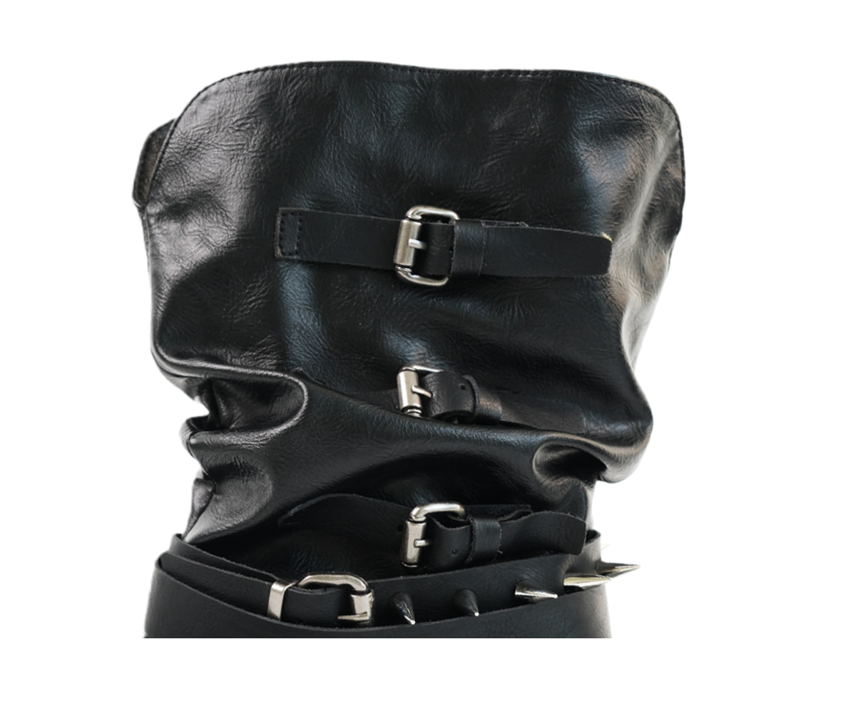 【jakana】MOOREYU ATELIER BUCKLE SHORT ANKLE BOOTS