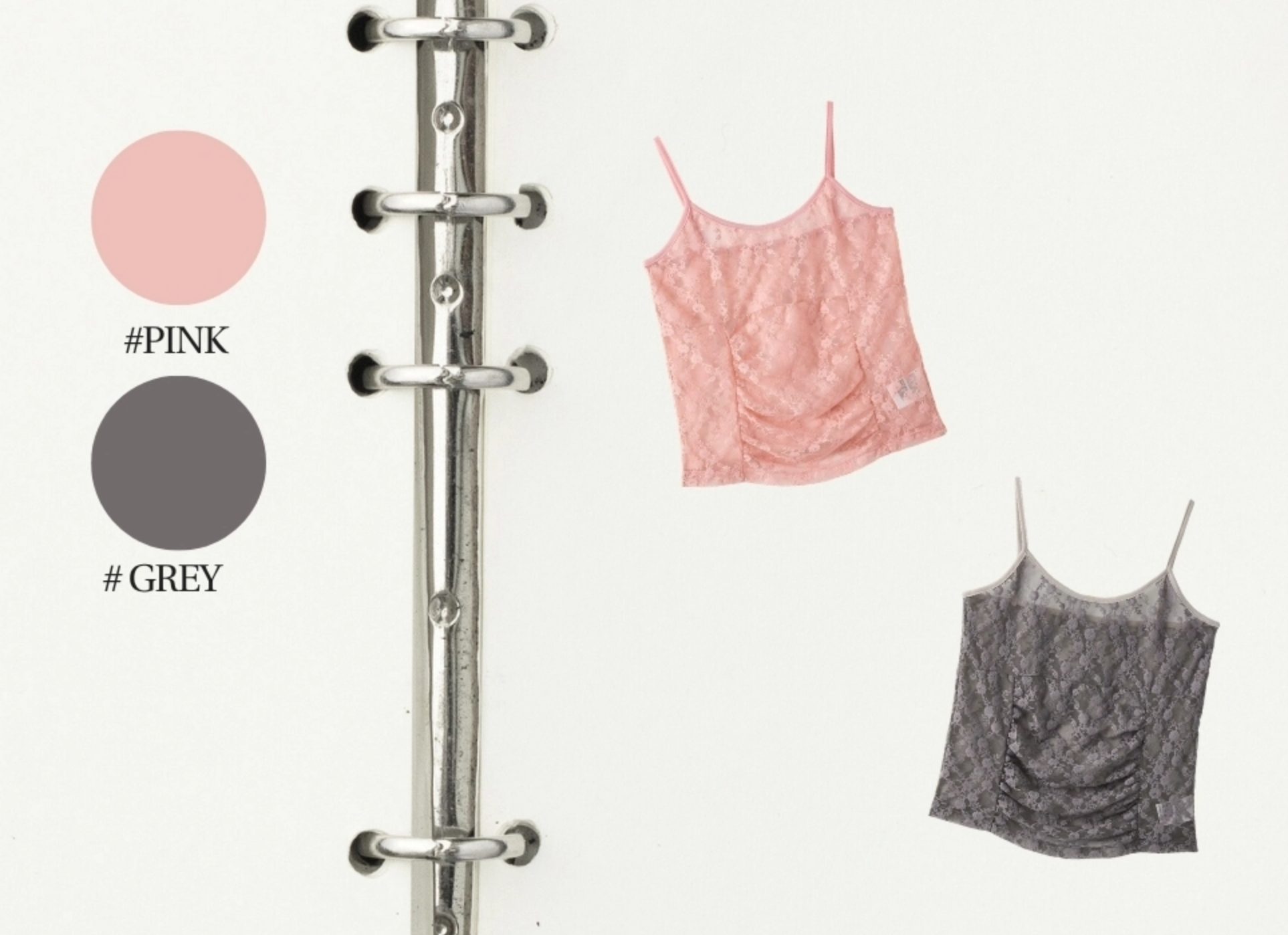 【ASURA】RUCHED LACE SLEEVELESS - 2 colors