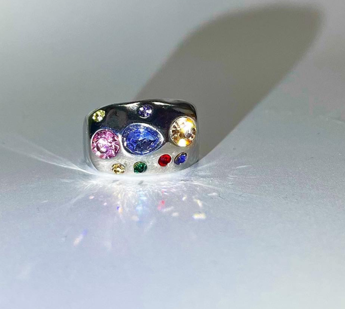 【3amgang】Silver gemstone RING
