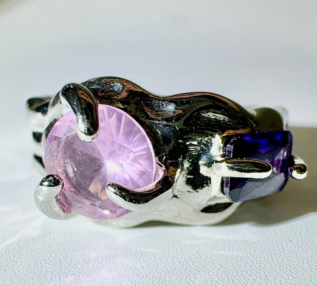 【3amgang】Wave pink purple RING