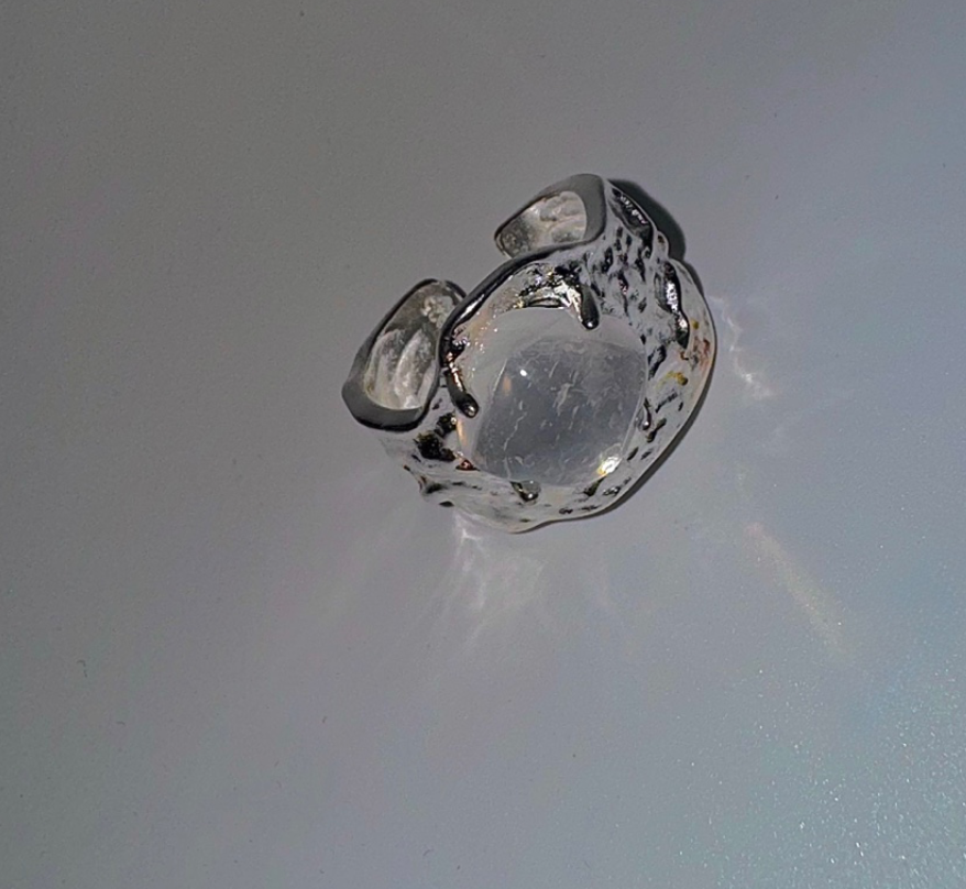 【3amgang】Bumpy crystal ring