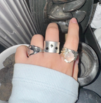 【3amgang】Bumpy crystal ring