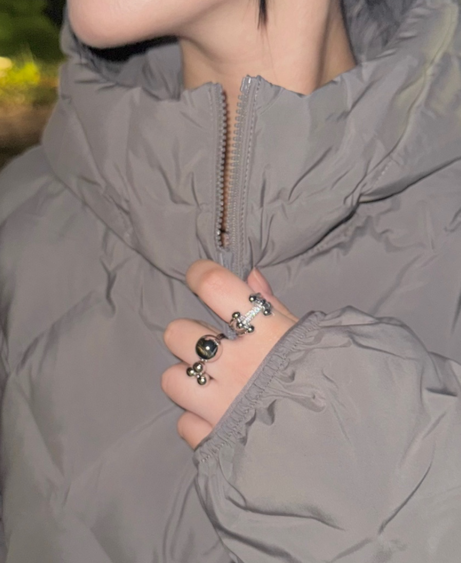 【3amgang】Drop piercing RING