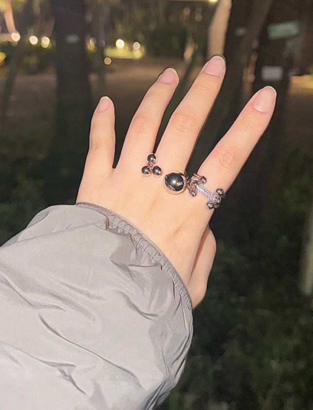 【3amgang】Drop piercing RING