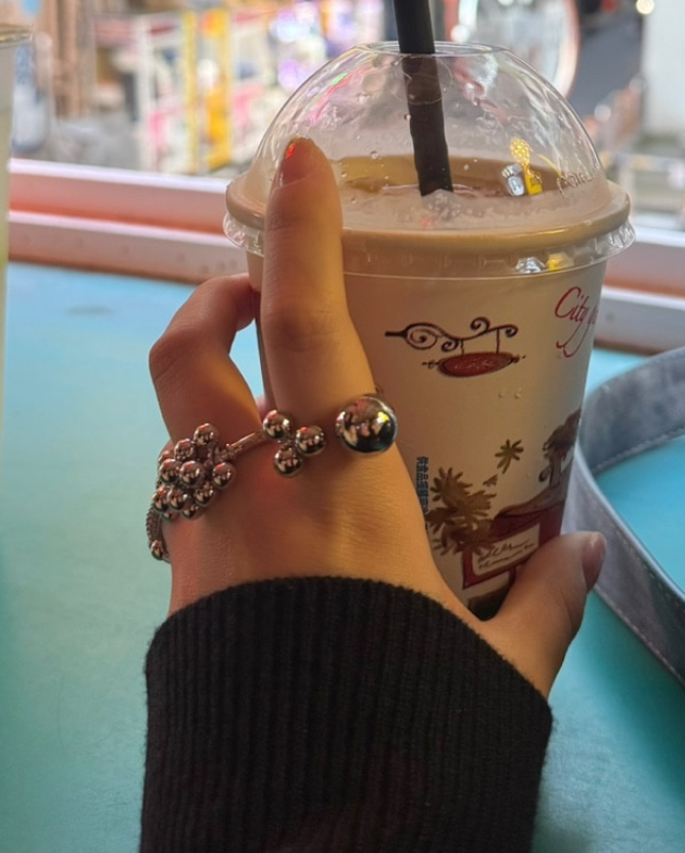 【3amgang】Drop piercing RING