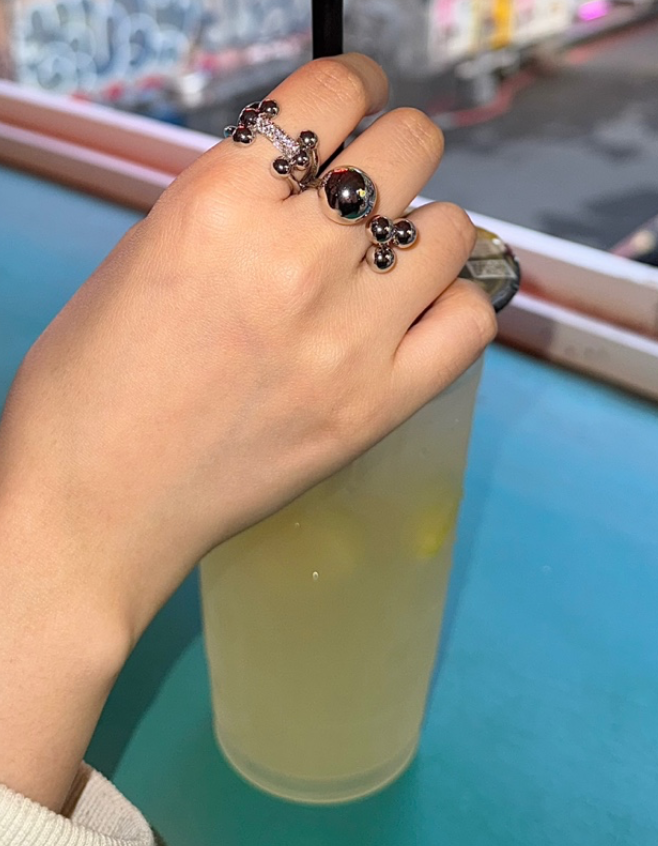 【3amgang】Drop piercing RING