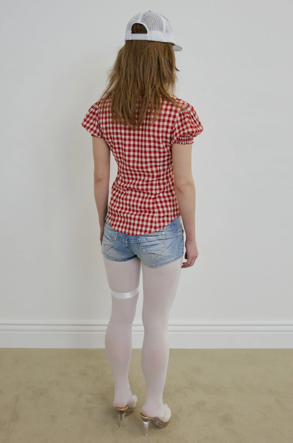 【SCULPTOR】Cottage Open Blouse - Red