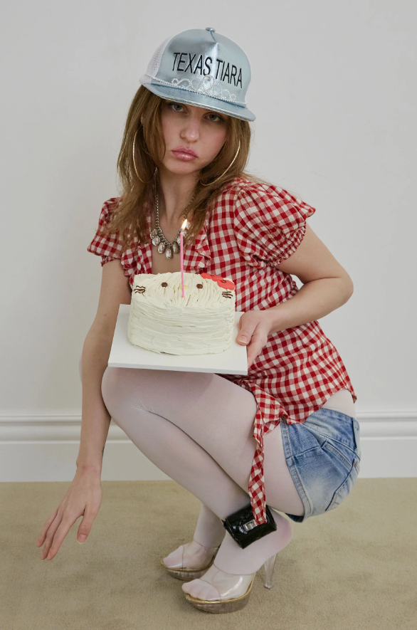 【SCULPTOR】Cottage Open Blouse - Red